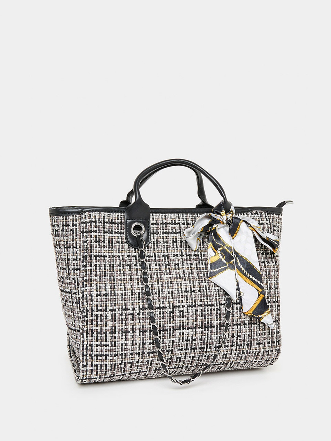 Styli Tweed Shopper Tote Bag