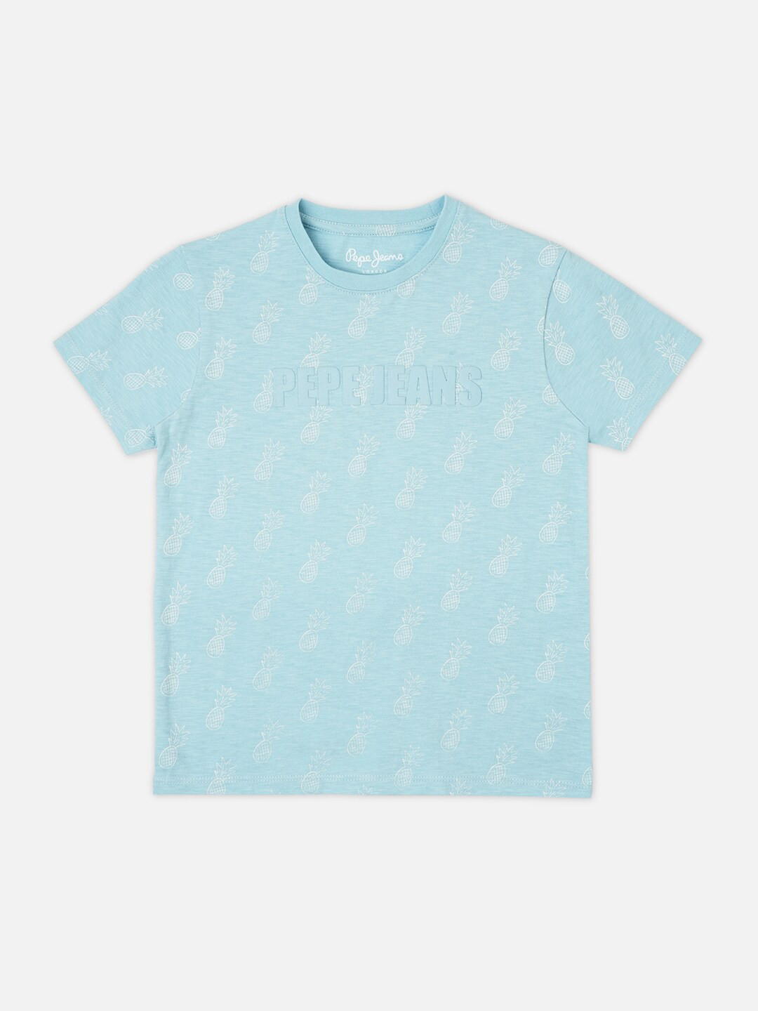 Pepe Jeans Boys Tapio Conversational Printed Round Neck Pure Cotton T-shirt