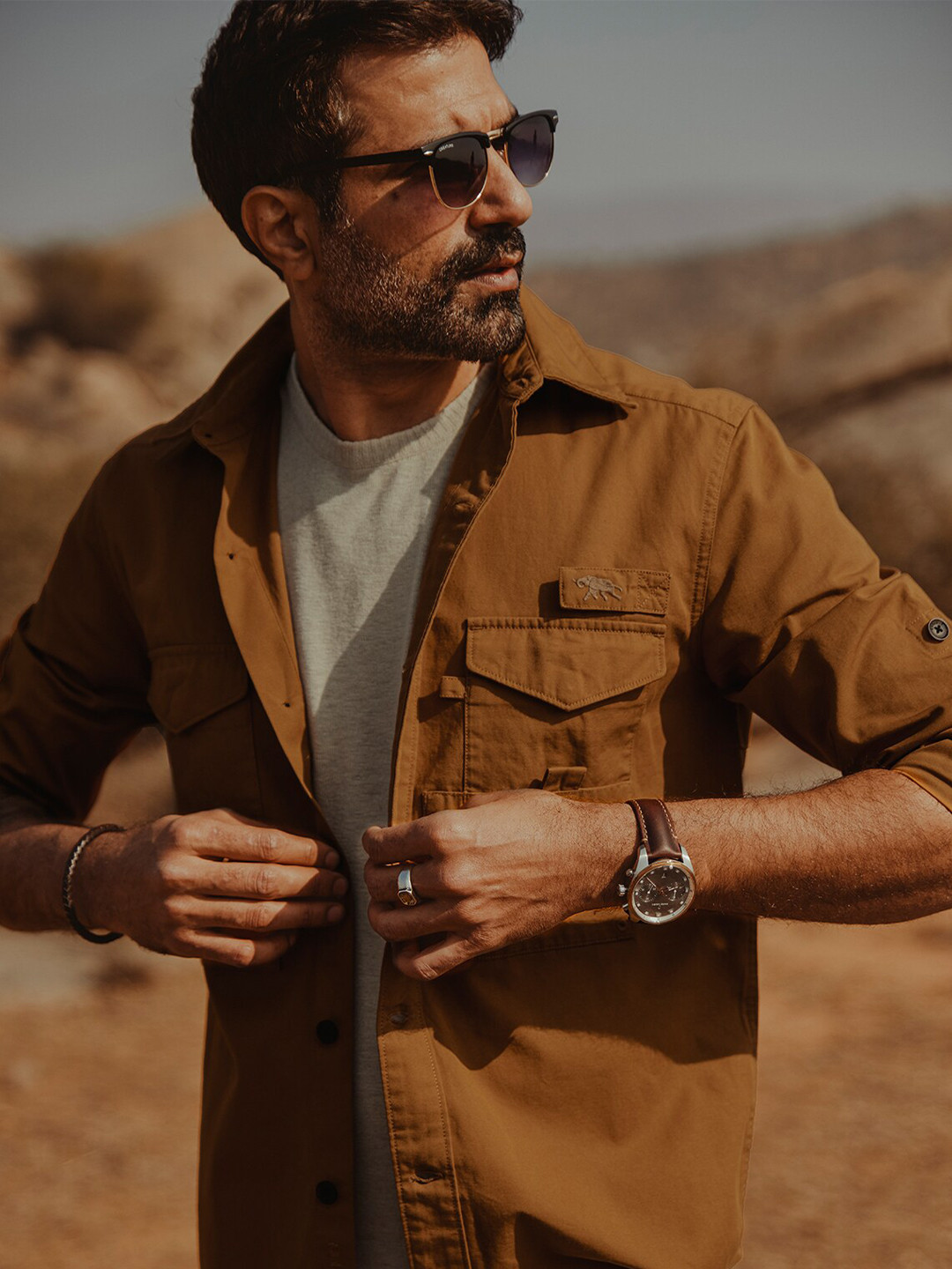 Andamen Men Premium Full Sleeve Pocket Play Overshirt