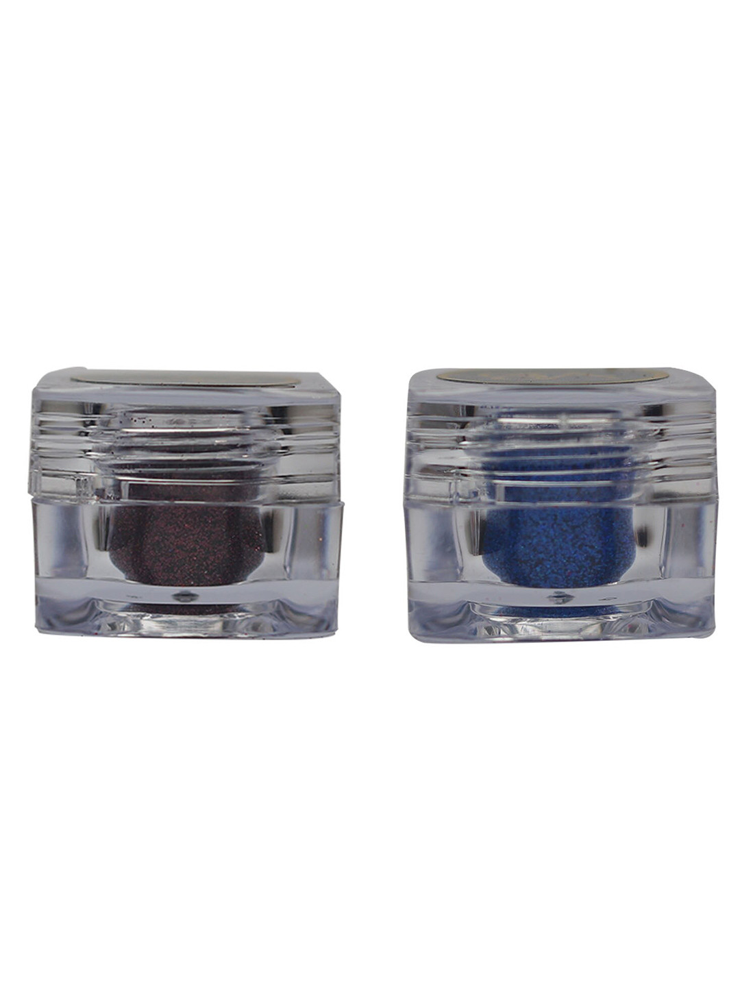 Veoni BELLE Set Of 2 HD Holographic Glitter Eyeshadow 5g Each - Wine & Electric Blue