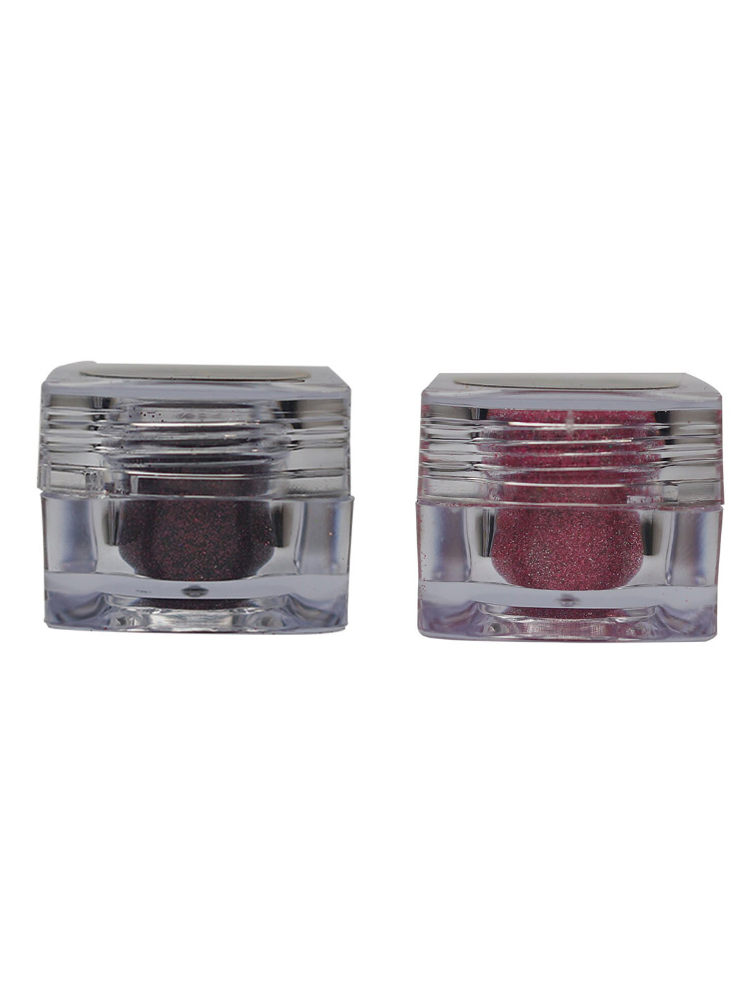 Veoni BELLE Set Of 2 HD Holographic Glitter Eyeshadow 5g Each - Wine & Frozen Pink