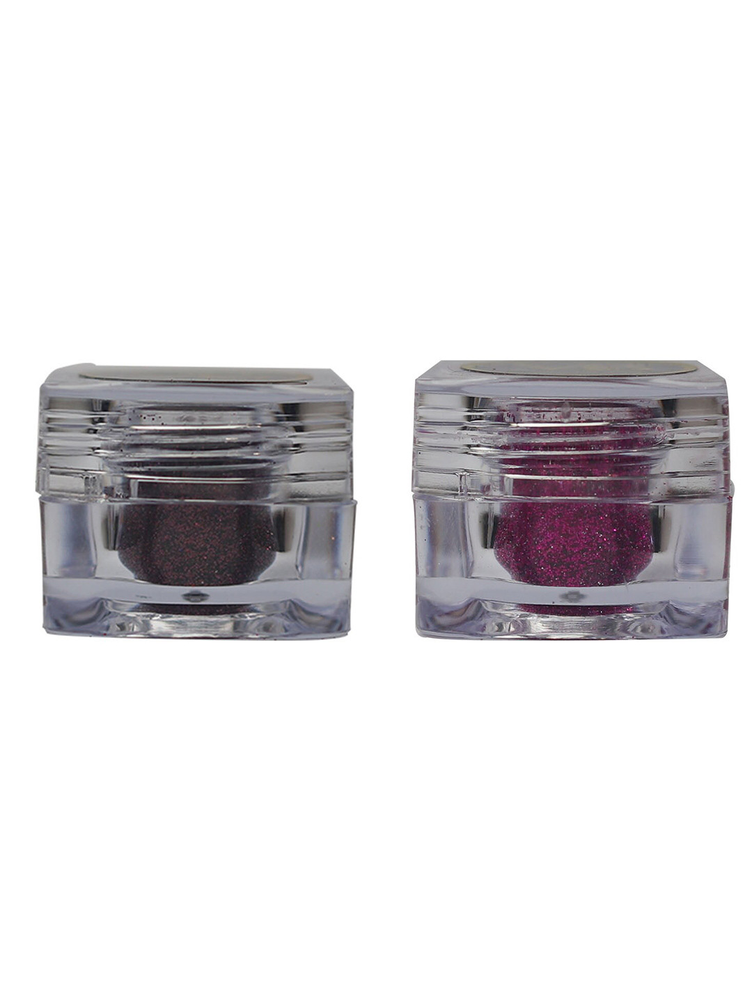 Veoni BELLE Set Of 2 HD Holographic Glitter Eyeshadow 5g Each - Wine & Saphire Pink