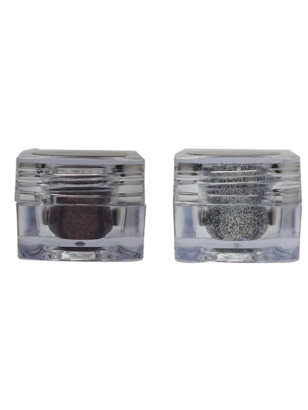 Veoni BELLE Set of 2 HD Holographic Glitter Eyeshadow 5 g each - Wine & Dark Starlit