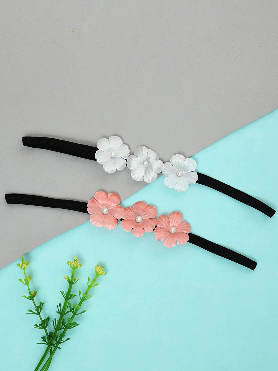 FUNKRAFTS Girls Set of 2 Lace Hairband