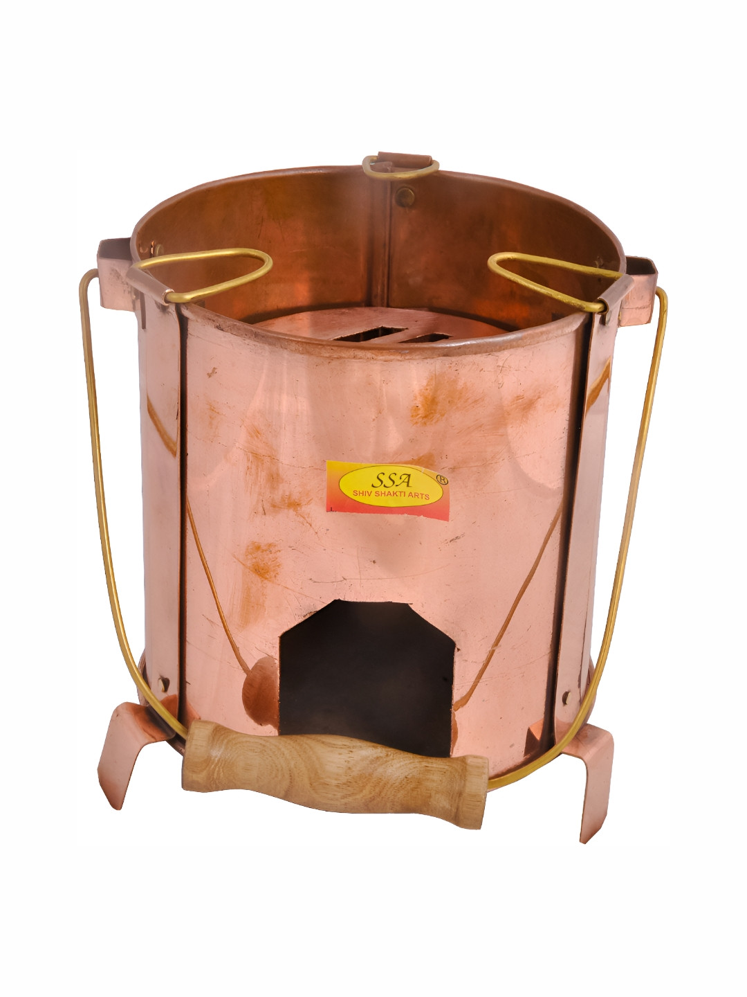 Shivshakti Arts Brown Copper Sigdi