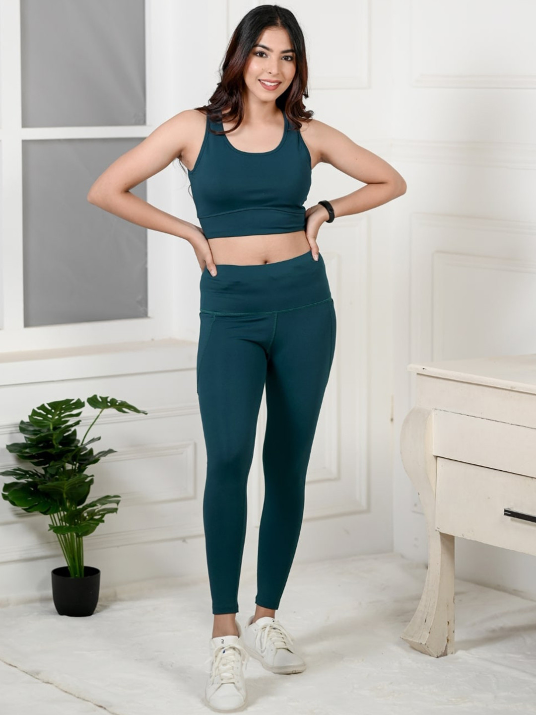 Mlada Women Ankle Length Active Wear Gym Tights