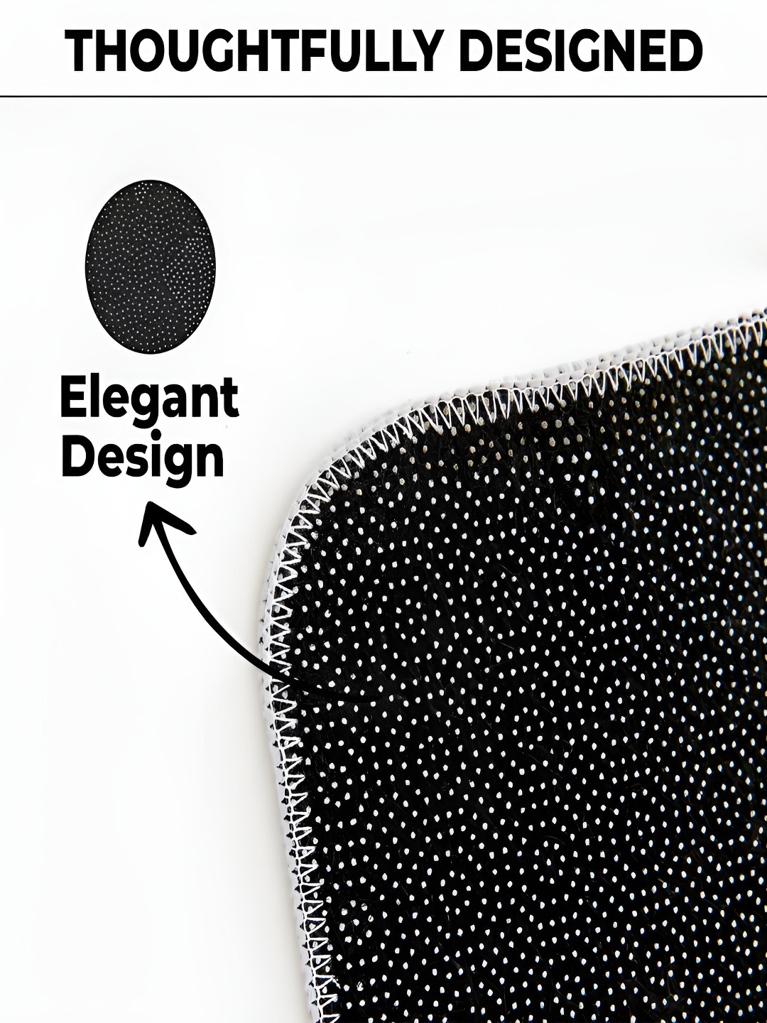 Kuber Industries Grey & Pink Graphic Printed Anti-Skid Quick-Dry Doormat