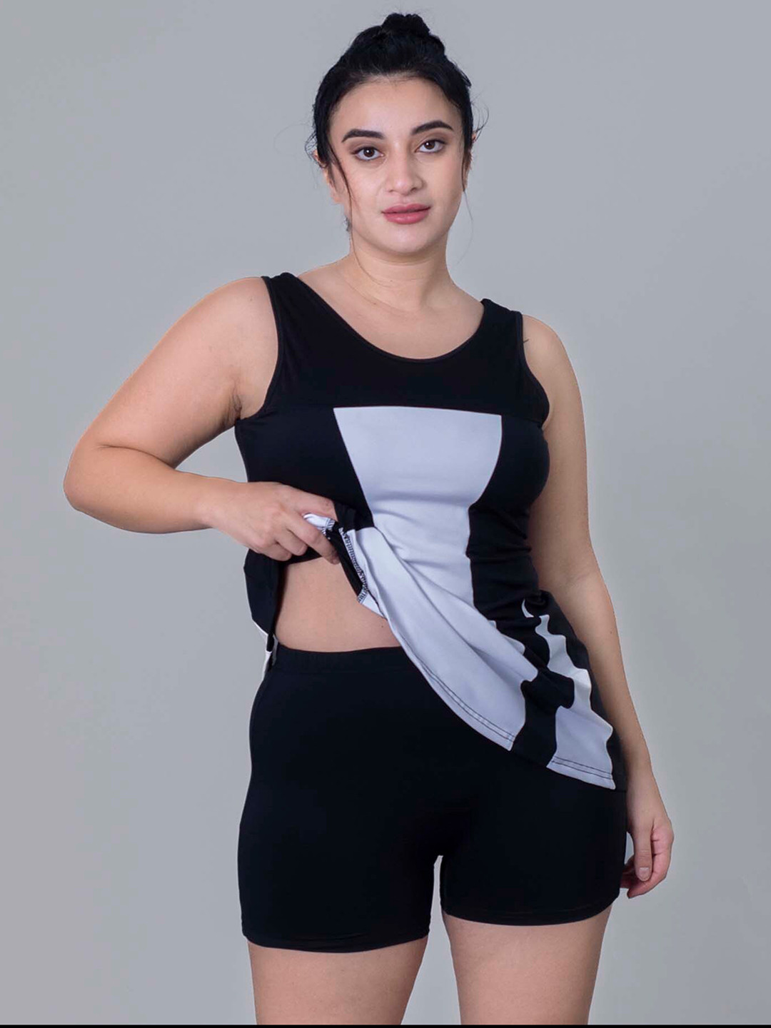 Keepfit Colourblocked Tummy Control Swim Set