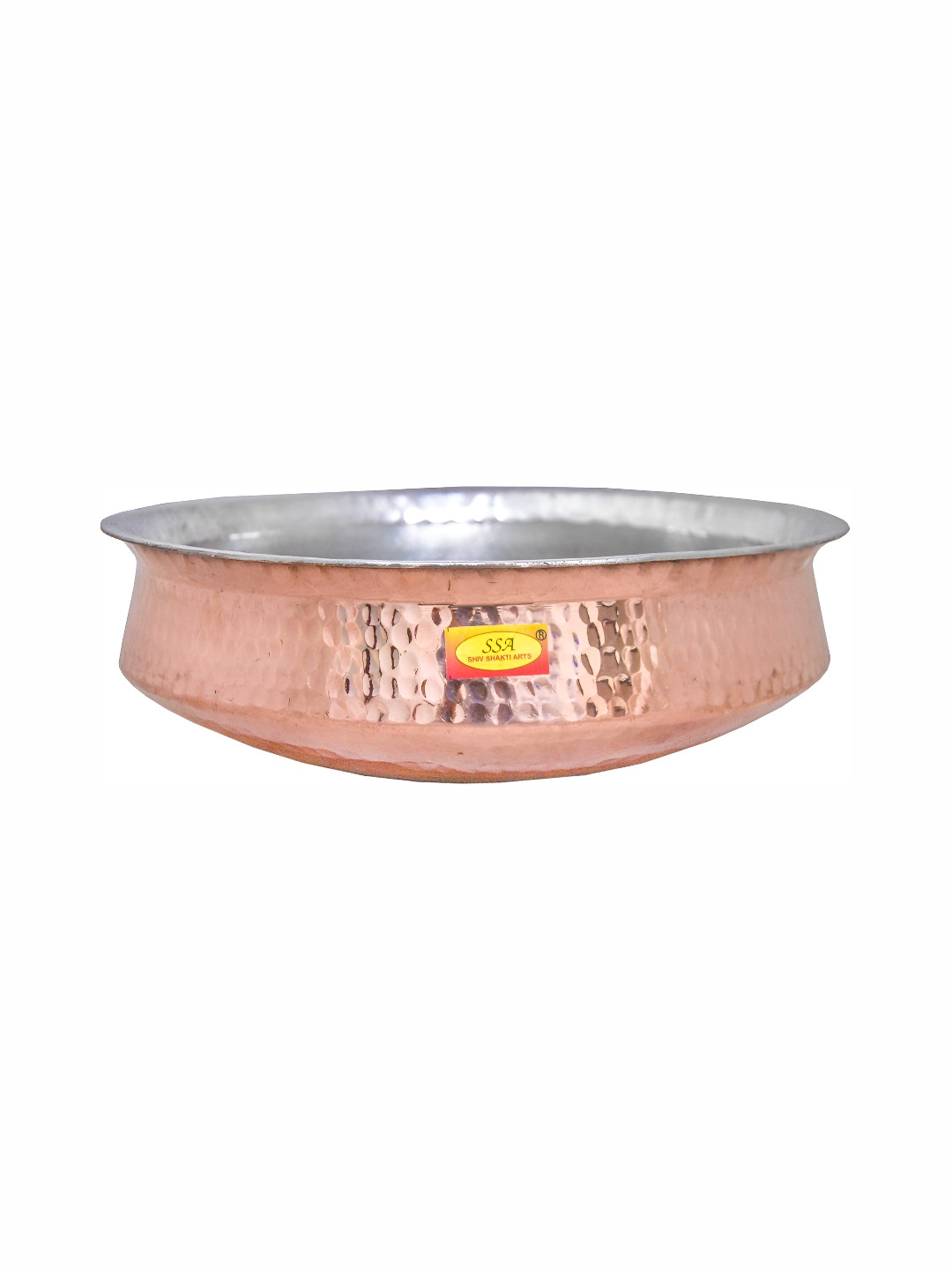 Shivshakti Arts Brown Copper Handi