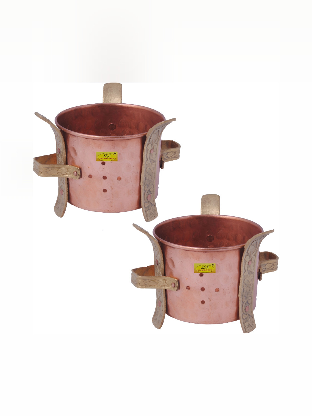 Shivshakti Arts Copper-Toned 2 Pieces Copper Sigdis