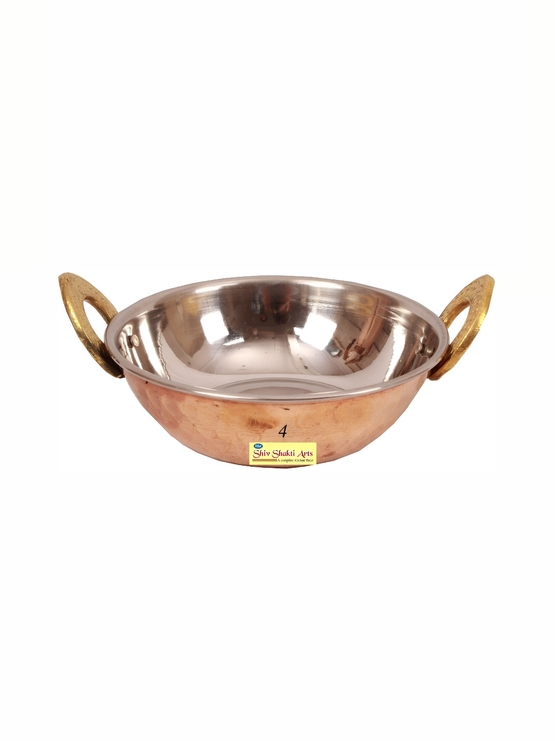 Shivshakti Arts Brown Copper kadai