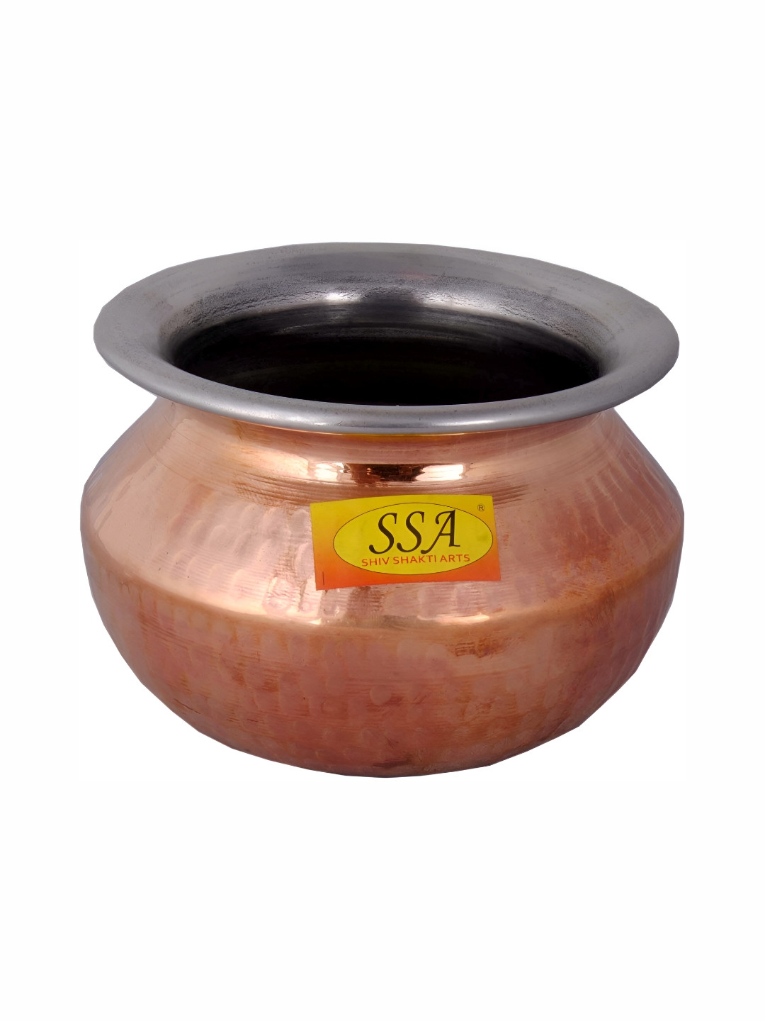 Shivshakti Arts Brown Copper Cook and Serve Casserole
