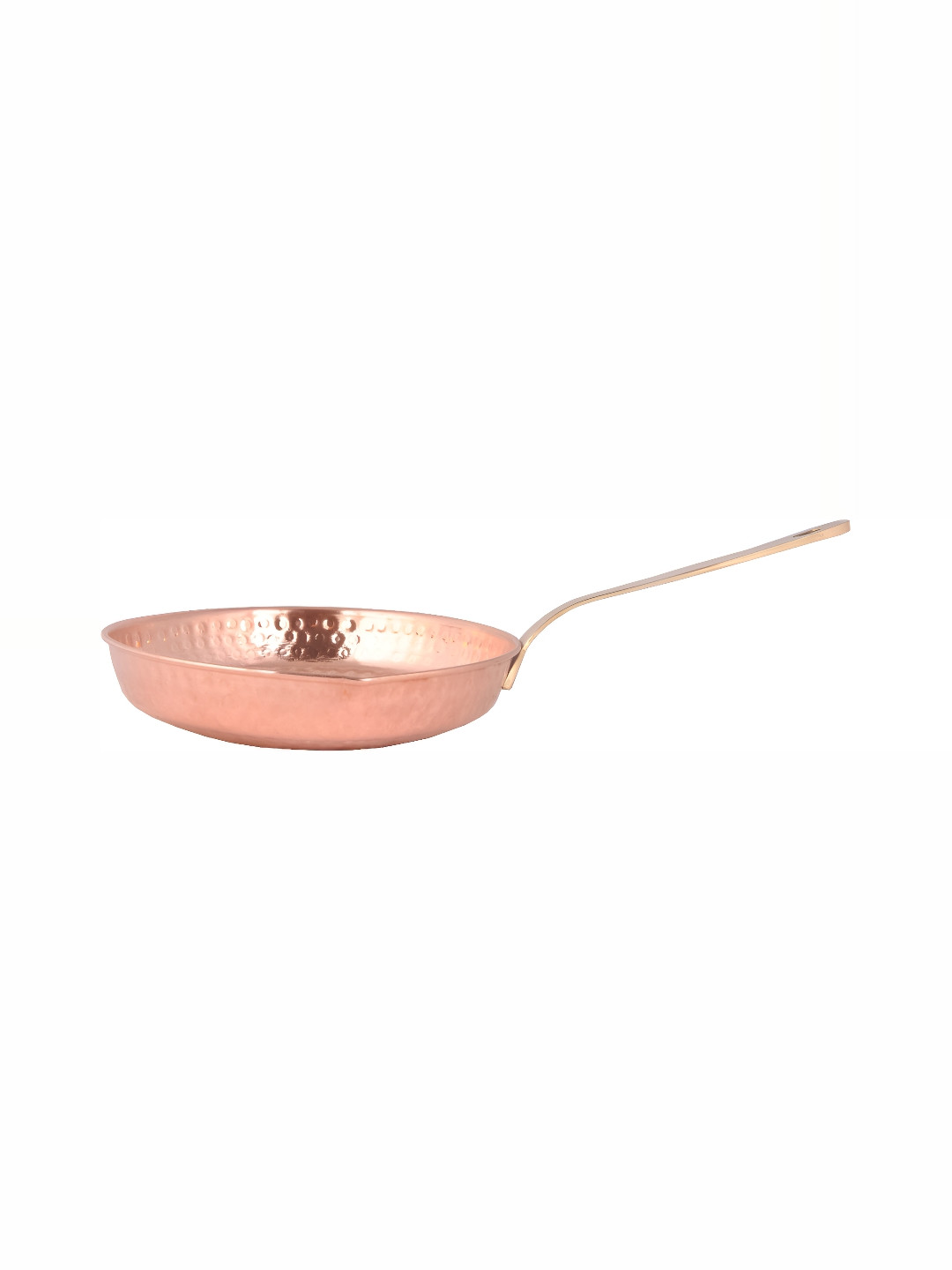 Shivshakti Arts Brown Copper Frying Pan