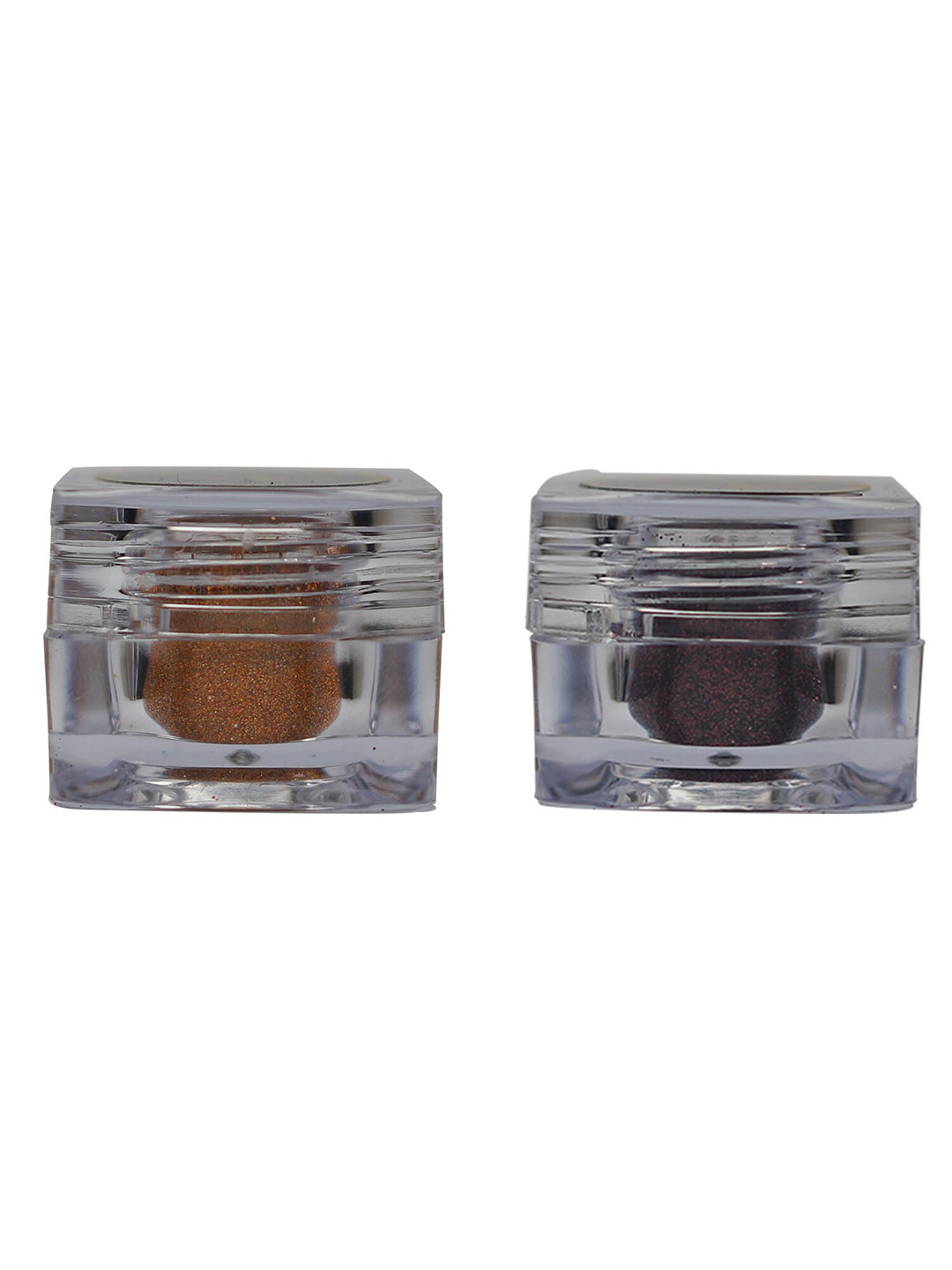 Veoni BELLE Set Of 2 HD Holographic Glitter Eyeshadow 5g Each - Orange & Wine