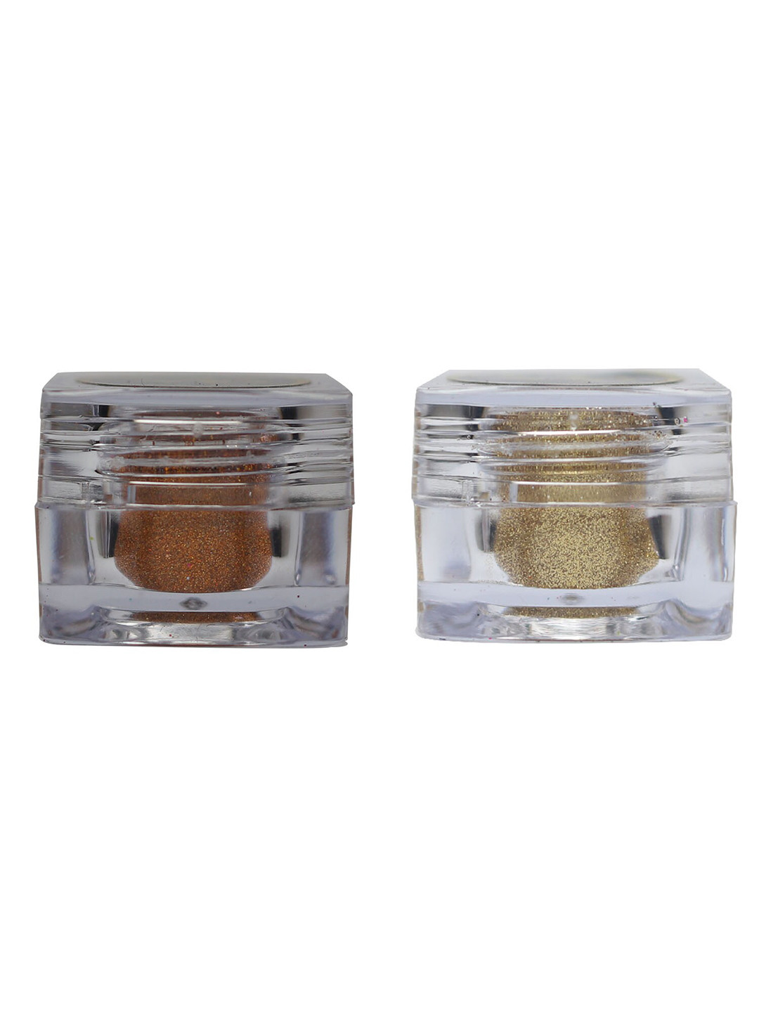 Veoni BELLE Set of 2 HD Holographic Glitter Eyeshadow 5 g each - Orange & Pure Gold