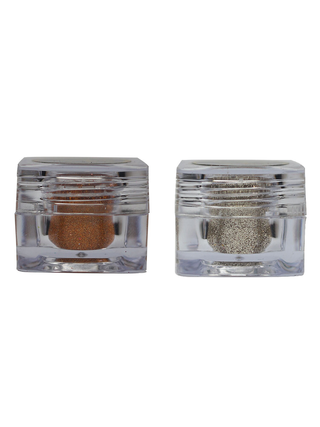 Veoni BELLE Set of 2 HD Holographic Glitter Eyeshadow 5 g each - Orange & Champagne Gold