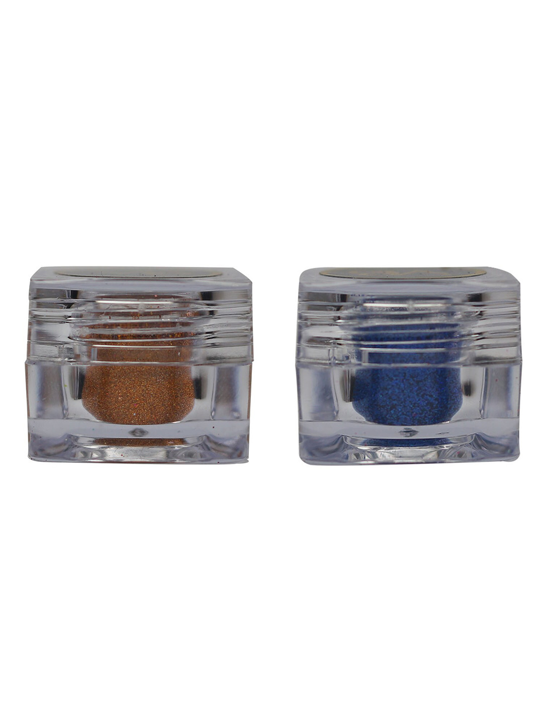 Veoni BELLE Set of 2 HD Holographic Glitter Eyeshadow 5 g each - Orange & Electric Blue