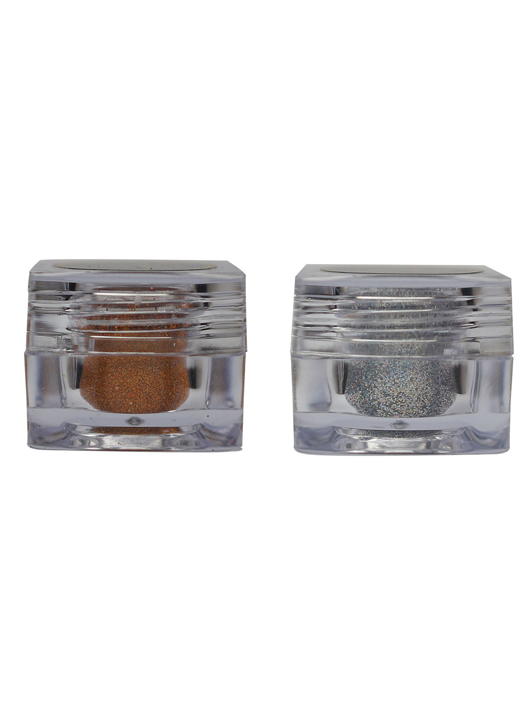 Veoni BELLE 2-Pcs Holographic HD Glitter Eyeshadow - 5g Each - Orange & Diamond Starlit