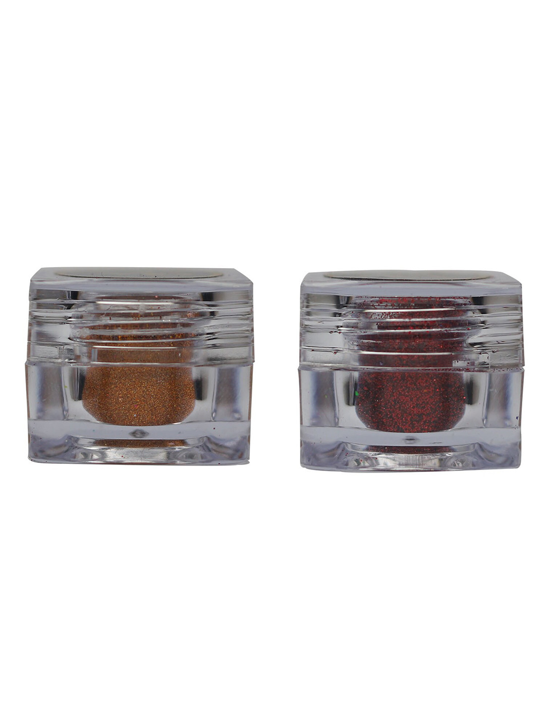 Veoni BELLE 2-Pcs Holographic HD Glitter Eyeshadow - 5g Each - Orange 06-Ruby Red 02