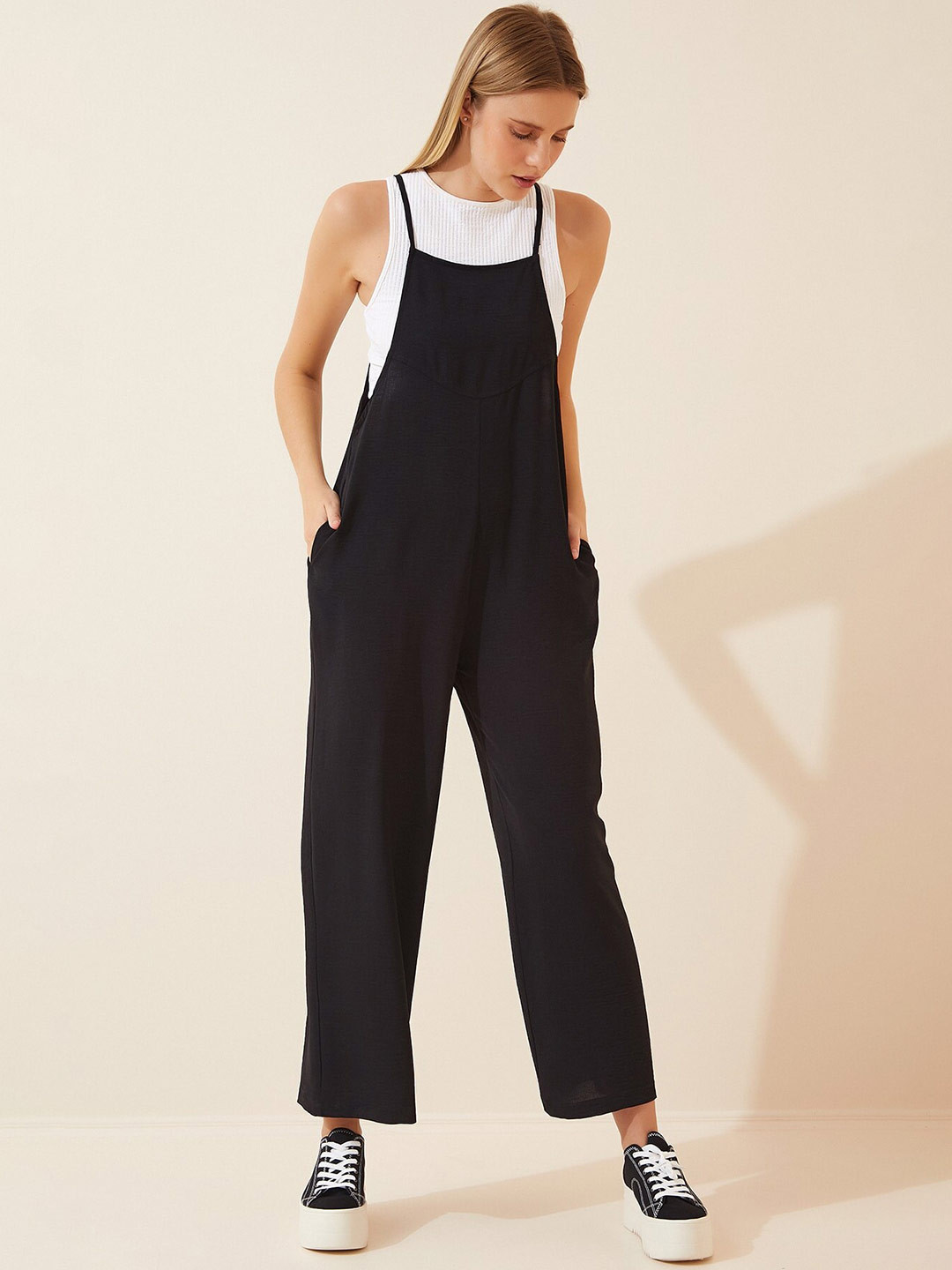 Happiness istanbul Shoulder Strap Basic Jumpsuit