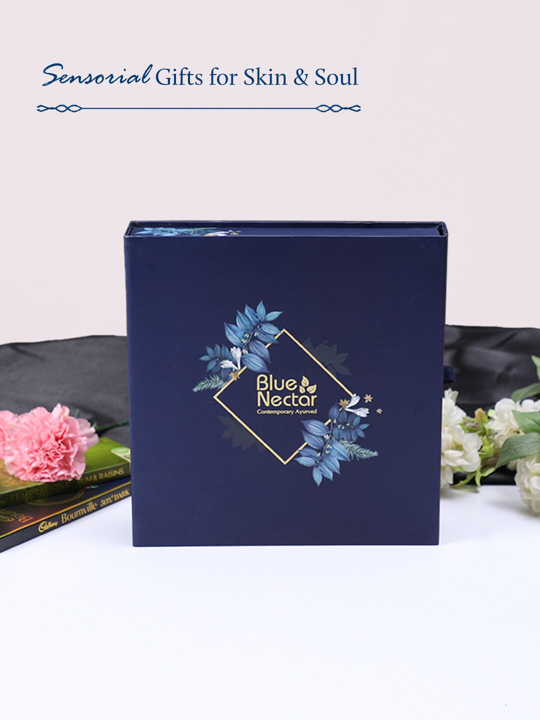 Blue Nectar 5-Pcs Face Cream-Face Scrub-Face Wash-Body Wash & Body Lotion Gift Set