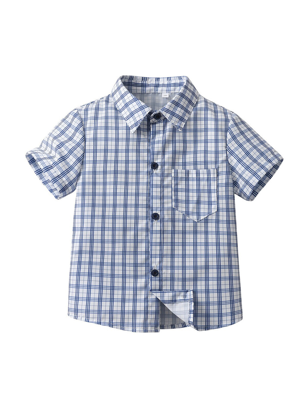 StyleCast Blue Boys Checked Casual Shirt