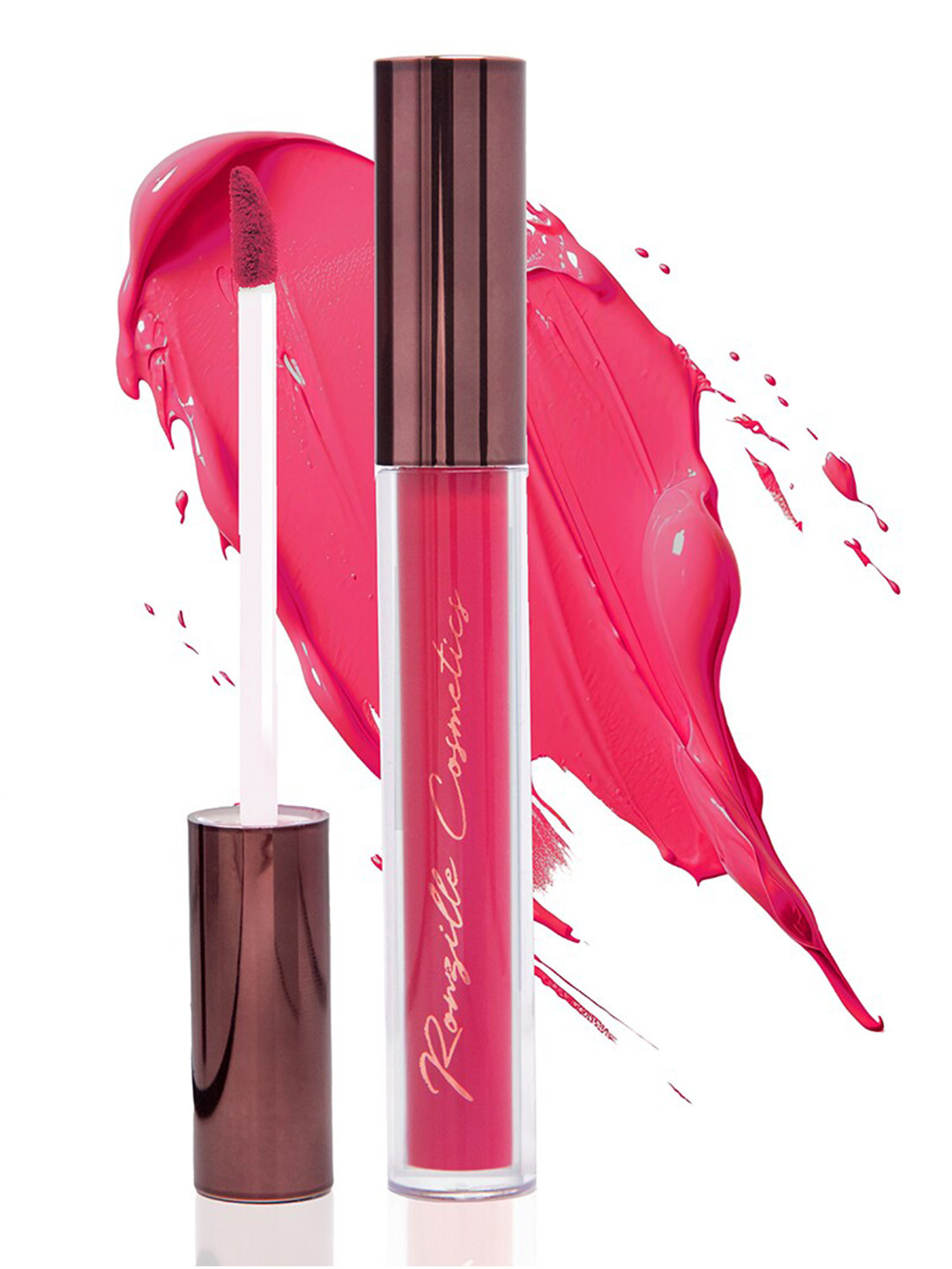 Ronzille Long Sleek Non Transfer Long Lasting Liquid Lipstick 4 ml - Solid Pink 06