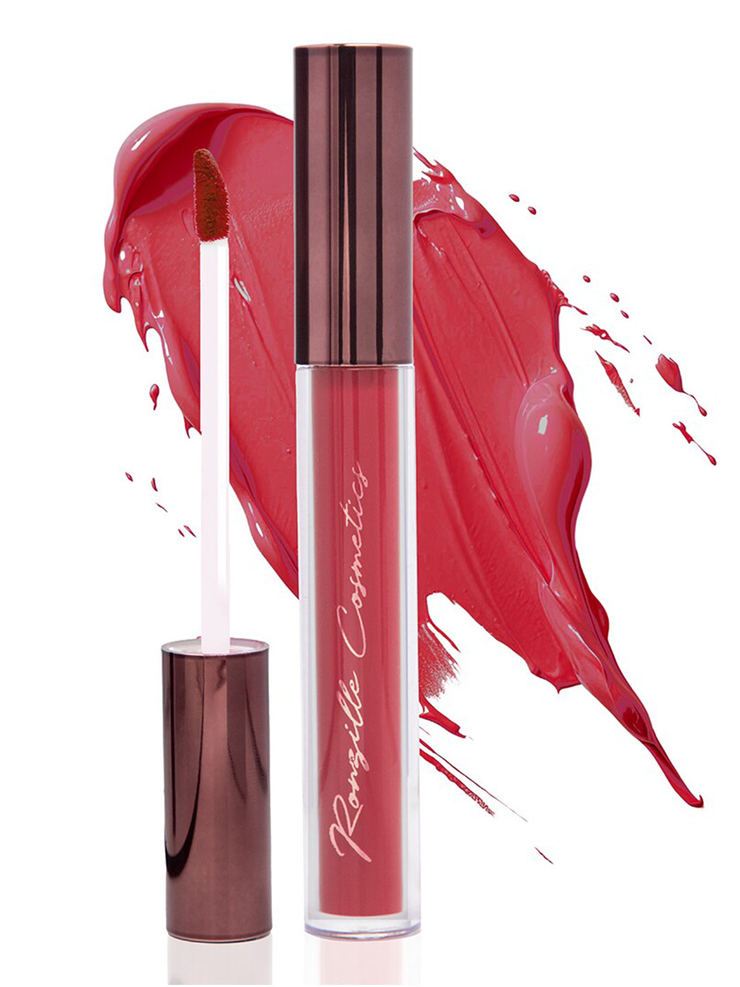 Ronzille Long Sleek Non Transfer Long Lasting Liquid Lipstick 4 ml - Persian Plum 10