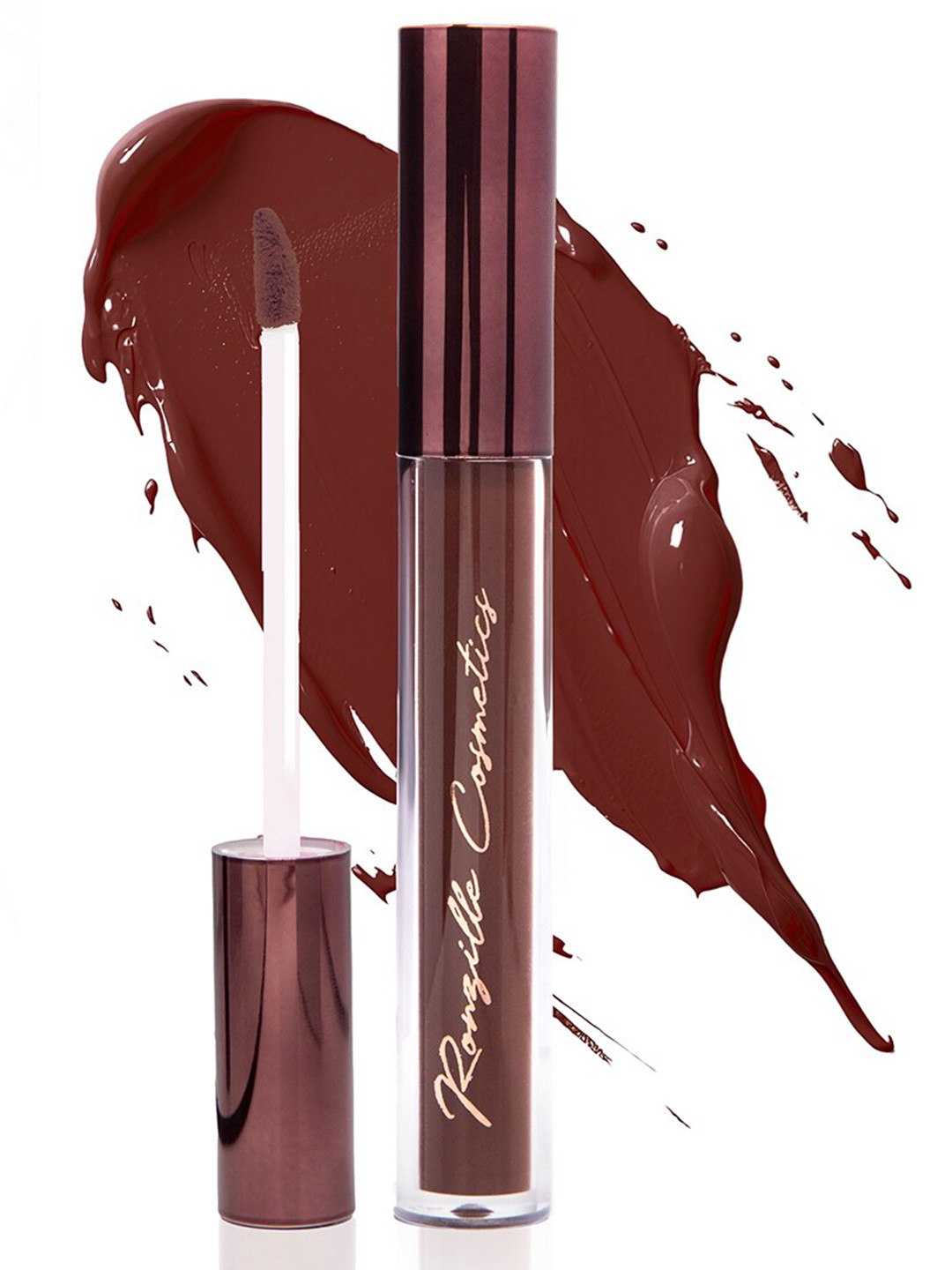 Ronzille Long Sleek Non Transfer Long Lasting Liquid Lipstick 4 ml - Woody Brown 03