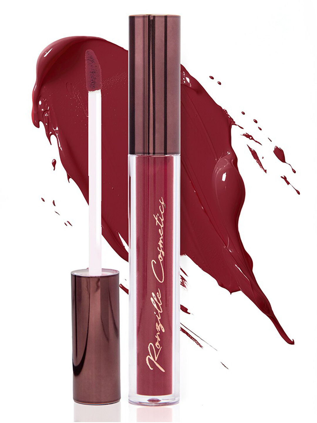 Ronzille Long Sleek Non Transfer Long Lasting Liquid Lipstick 4 ml - Wine 01