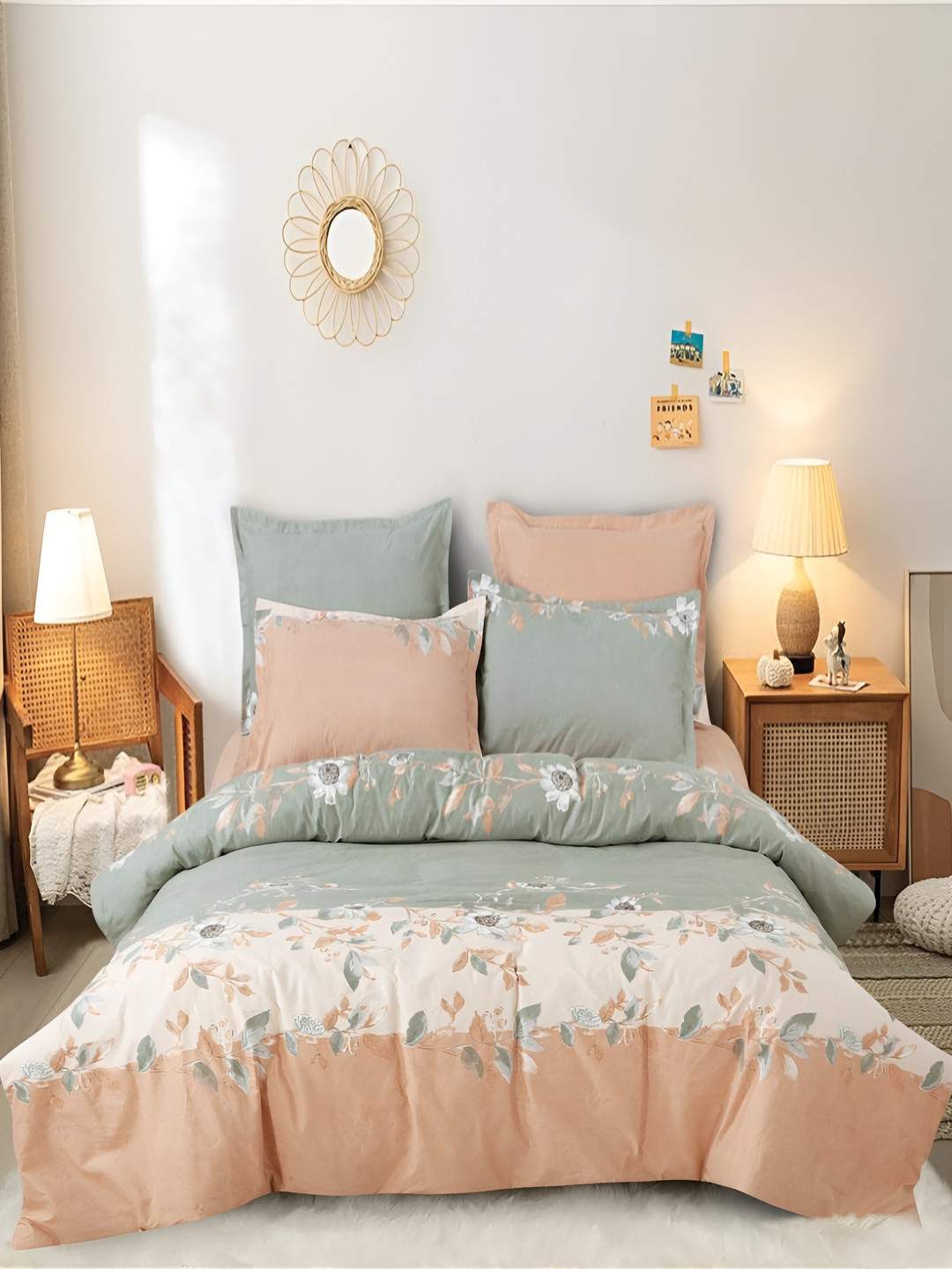 RRC Green Super Soft Microfiber Cotton Single Duvet Cover