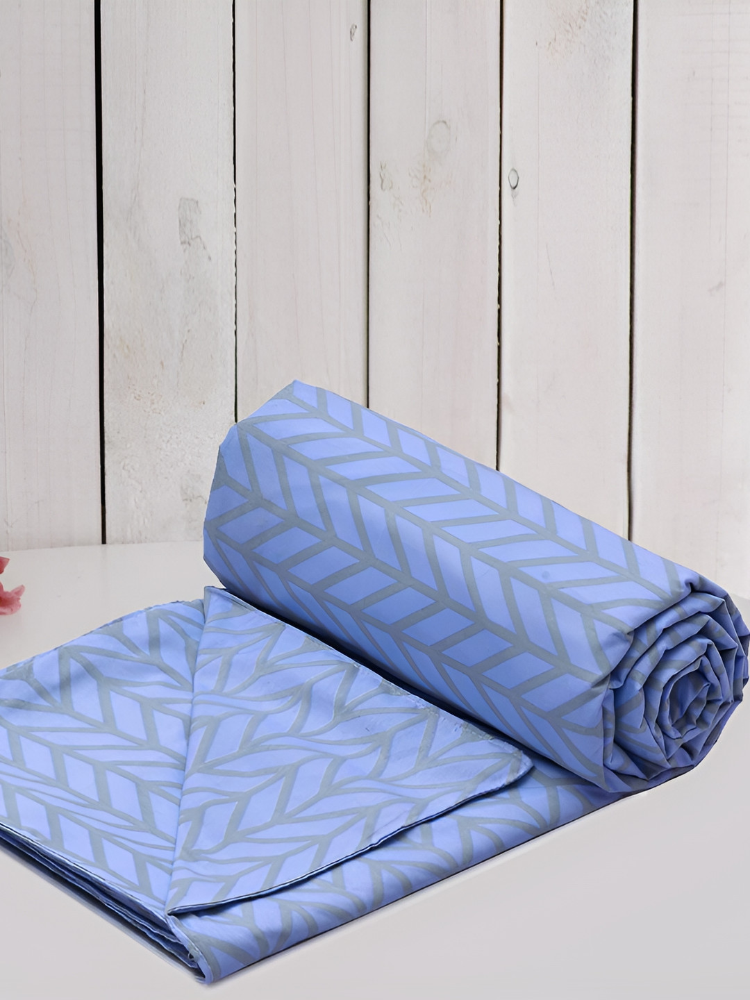 RRC Blue Geometric Printed Single Duvet Cover