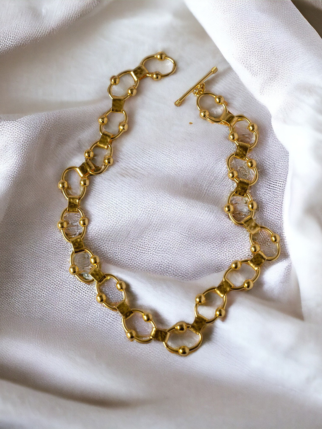 The Pari Gold-Plated Statement Necklace