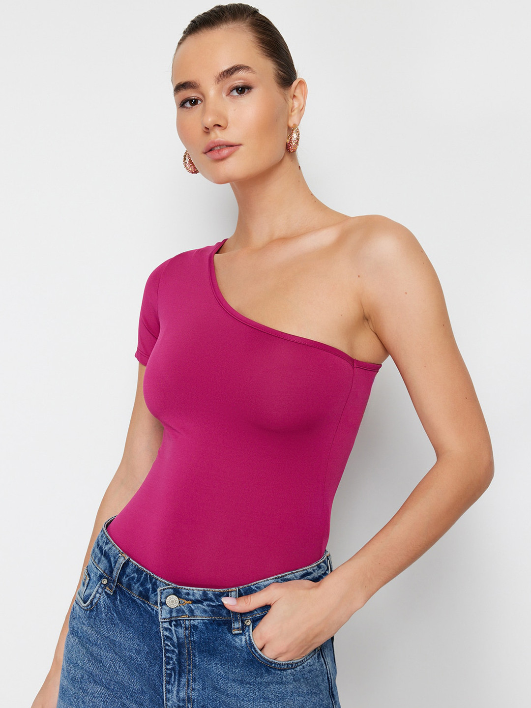 Trendyol One Shoulder Bodysuit