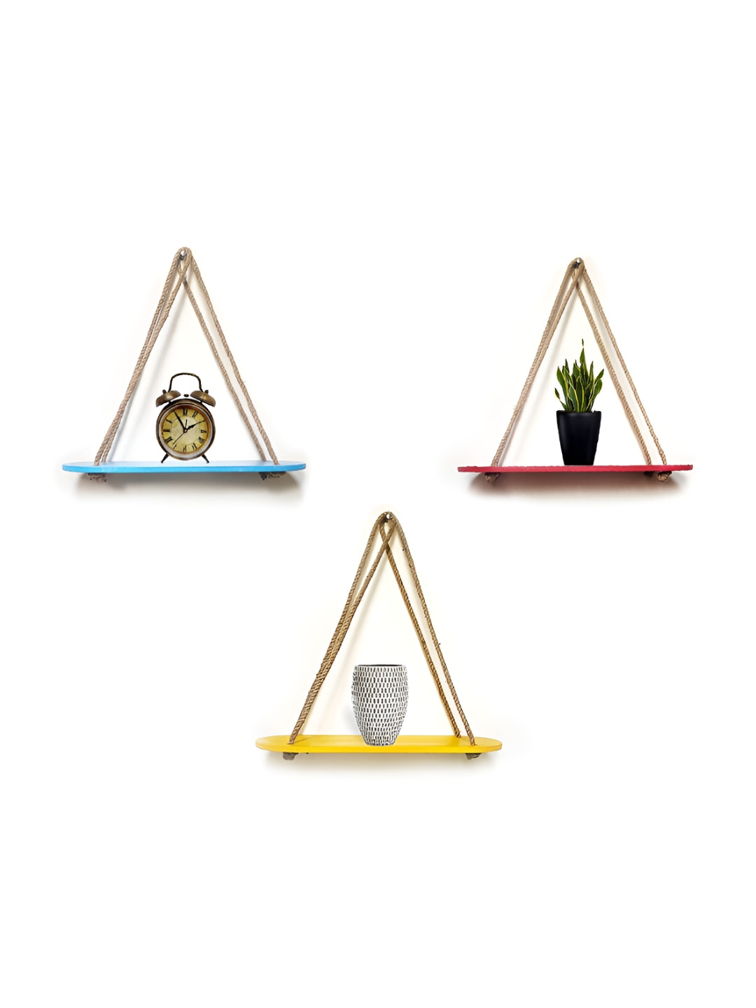 VAH Kya Bat Hai !! Set of 3 Woodden Floating Shelves