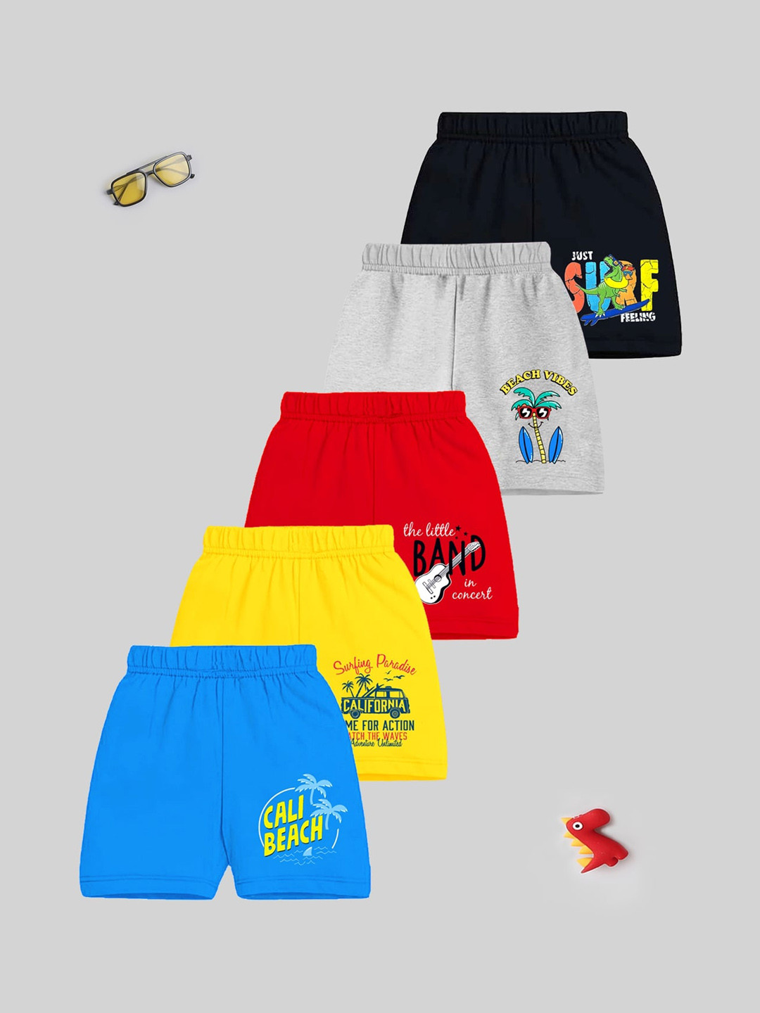 KUCHIPOO Unisex Kids Printed Shorts