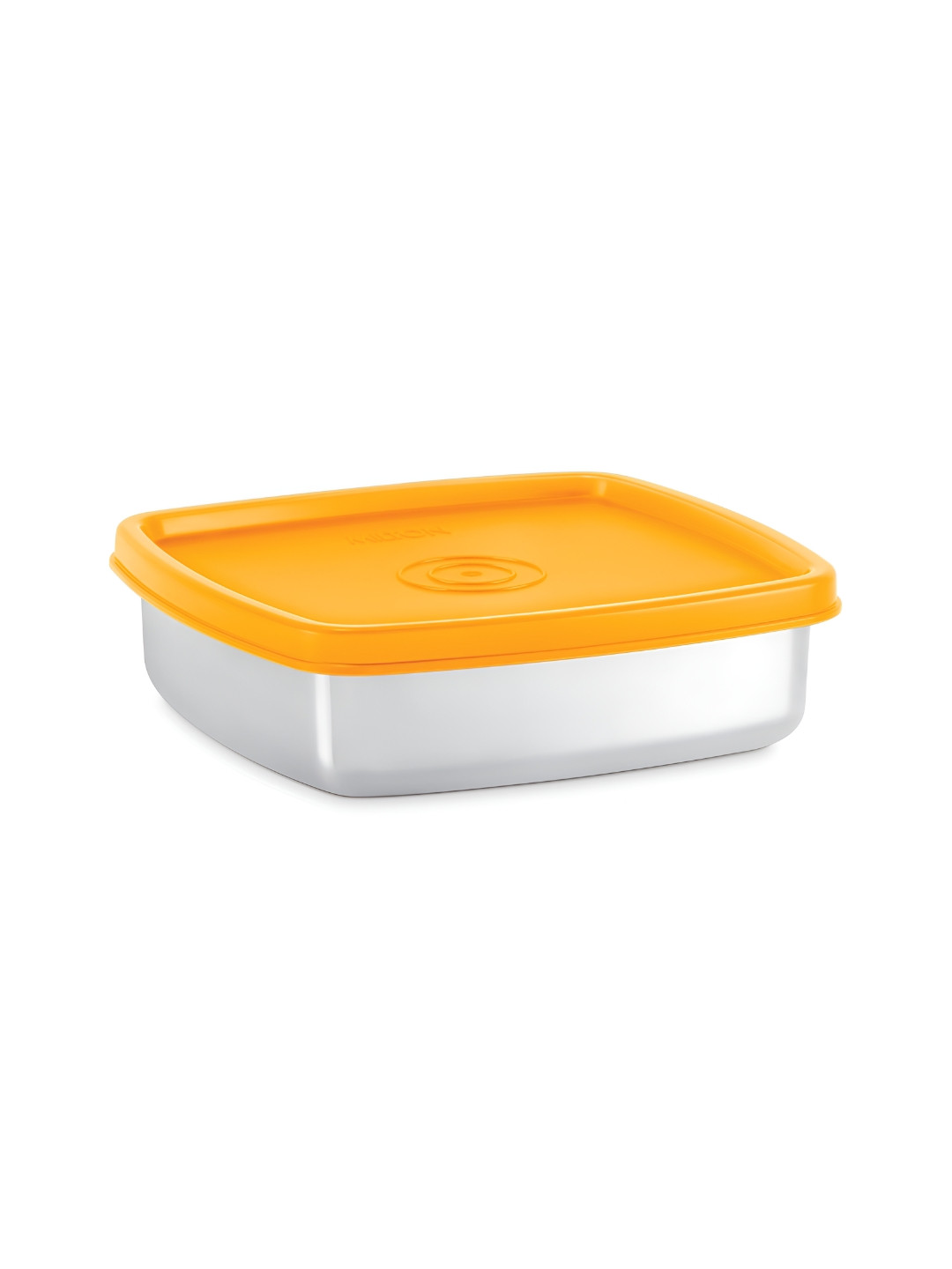 Milton Pro 600 Yellow Solid Stainless Steel Airtight 1PCs Lunch Box With Spoon and Fork