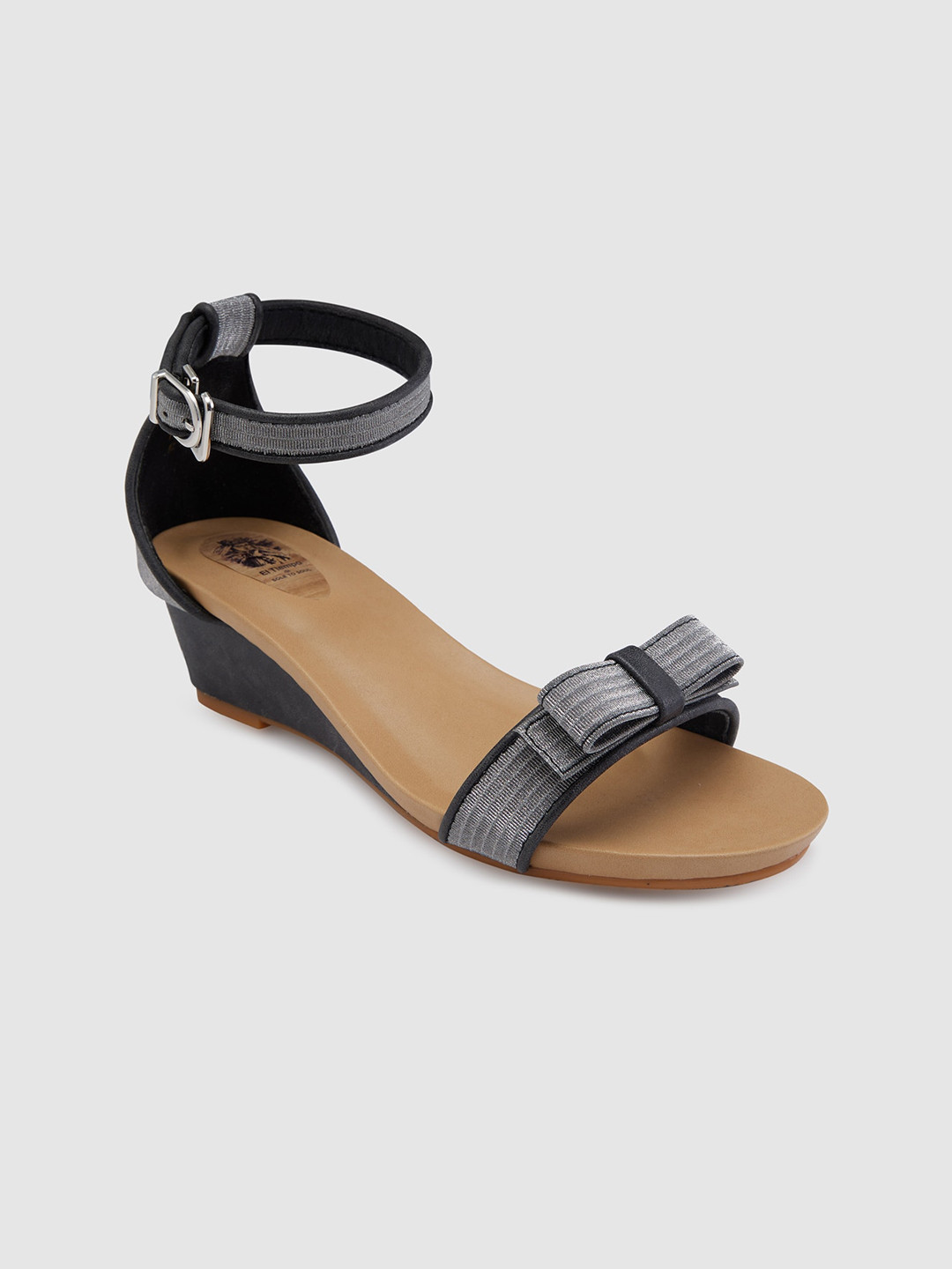 Sole To Soul Bow Detailed Wedge Heels