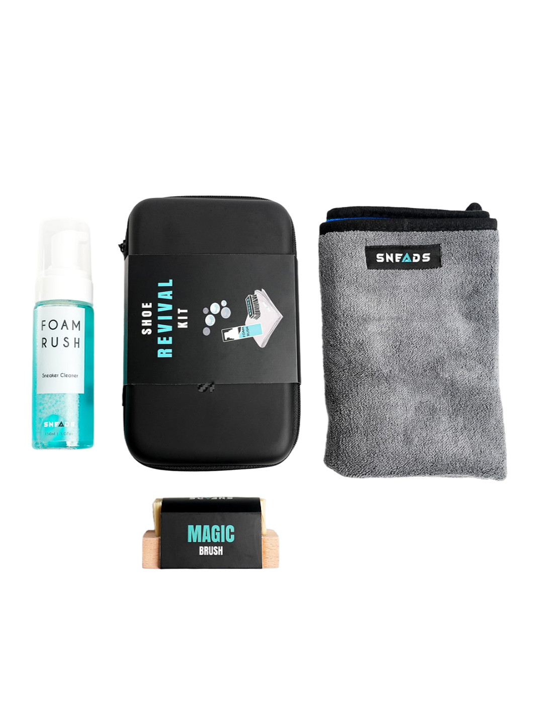 SNEADS Turquoise Blue & Grey Sneaker Cleaning Kit