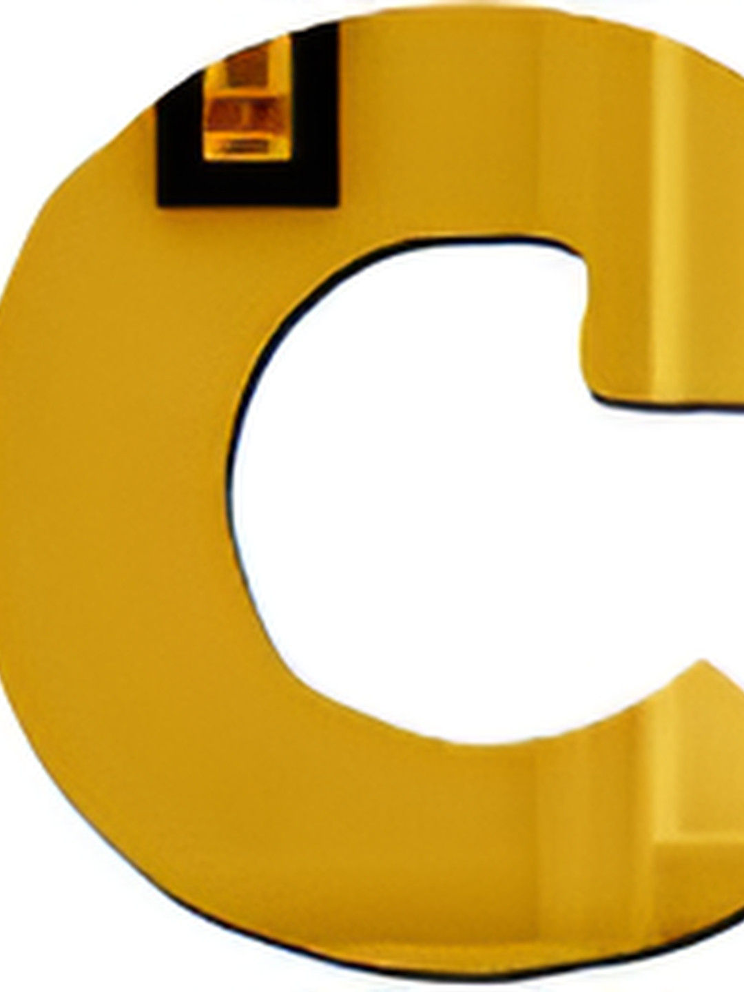 Wall1ders Gold-Toned Welcome 3D Mirror Wall Stickers