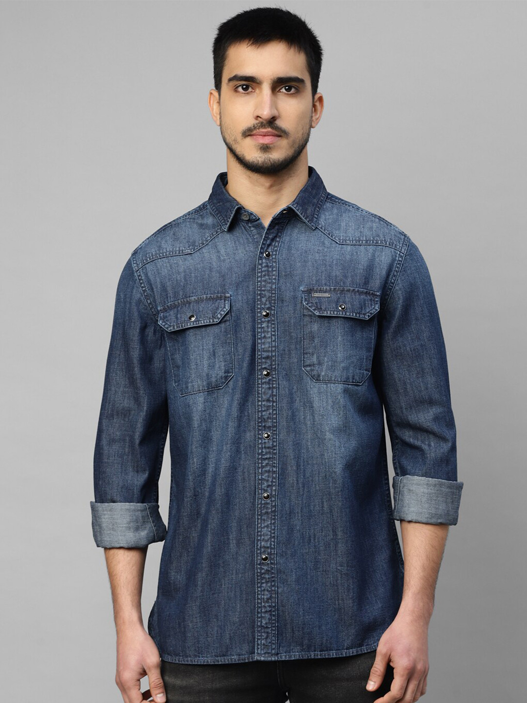 Royal Enfield Men Faded Opaque Faded Formal Shirt