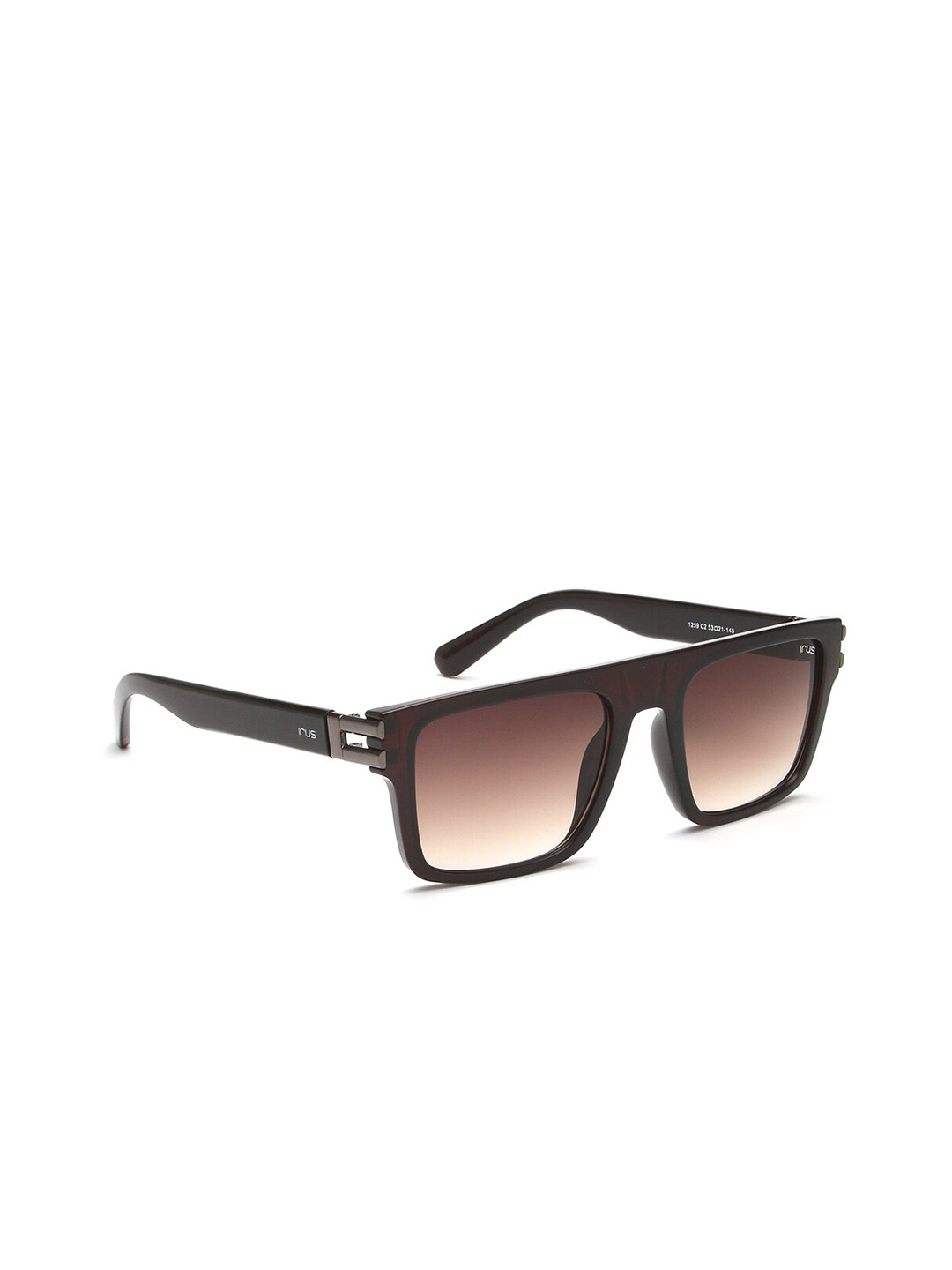 IRUS by IDEE Men Square Sunglasses with UV Protected Lens IRS1259C2SG