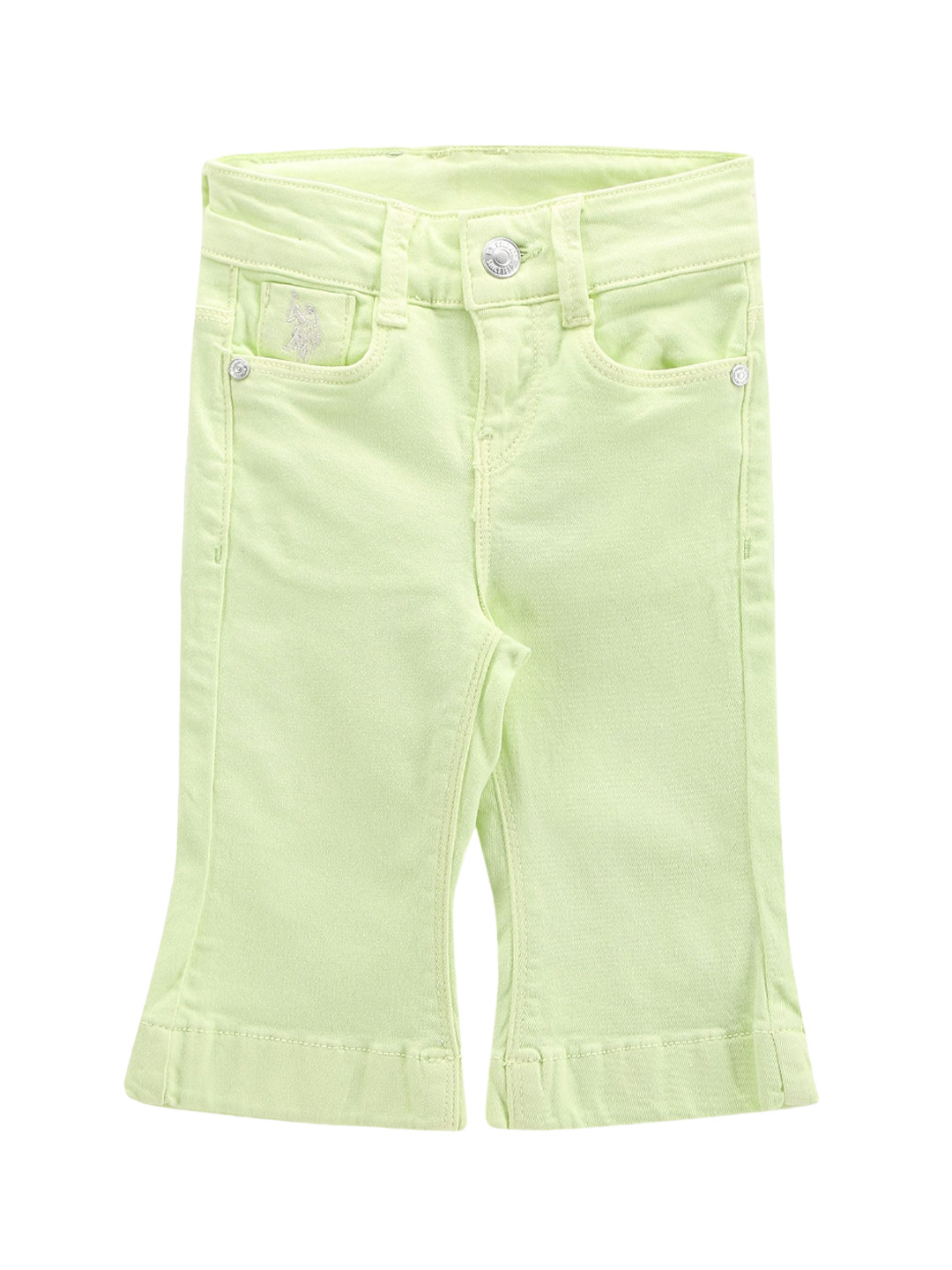 U.S. Polo Assn. Kids Girls Classic Bootcut Twill Clean Look Stretchable Jeans