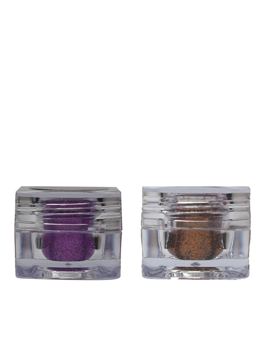 Veoni BELLE Set of 2 HD Holographic Glitter Eyeshadow 5 g each - Violet Purple & Copper