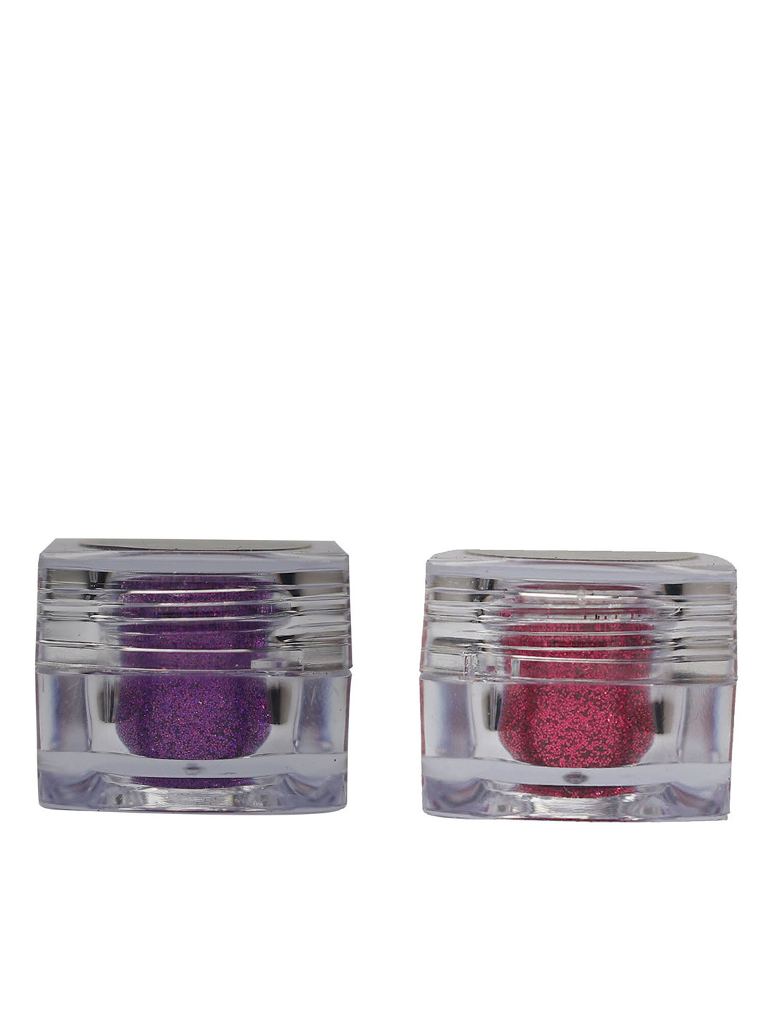 Veoni BELLE Set of 2 HD Holographic Glitter Eyeshadow 5 g each - Violet Purple & Dark Pink