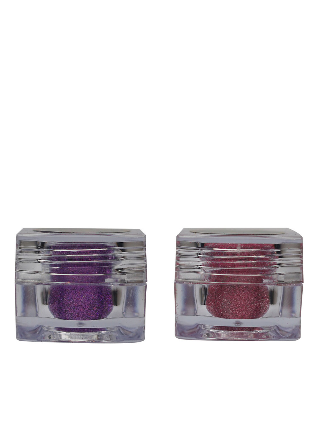 Veoni BELLE 2-Pcs HD Holographic Glitter Eyeshadow 5 g each - Violet Purple & Frozen Pink