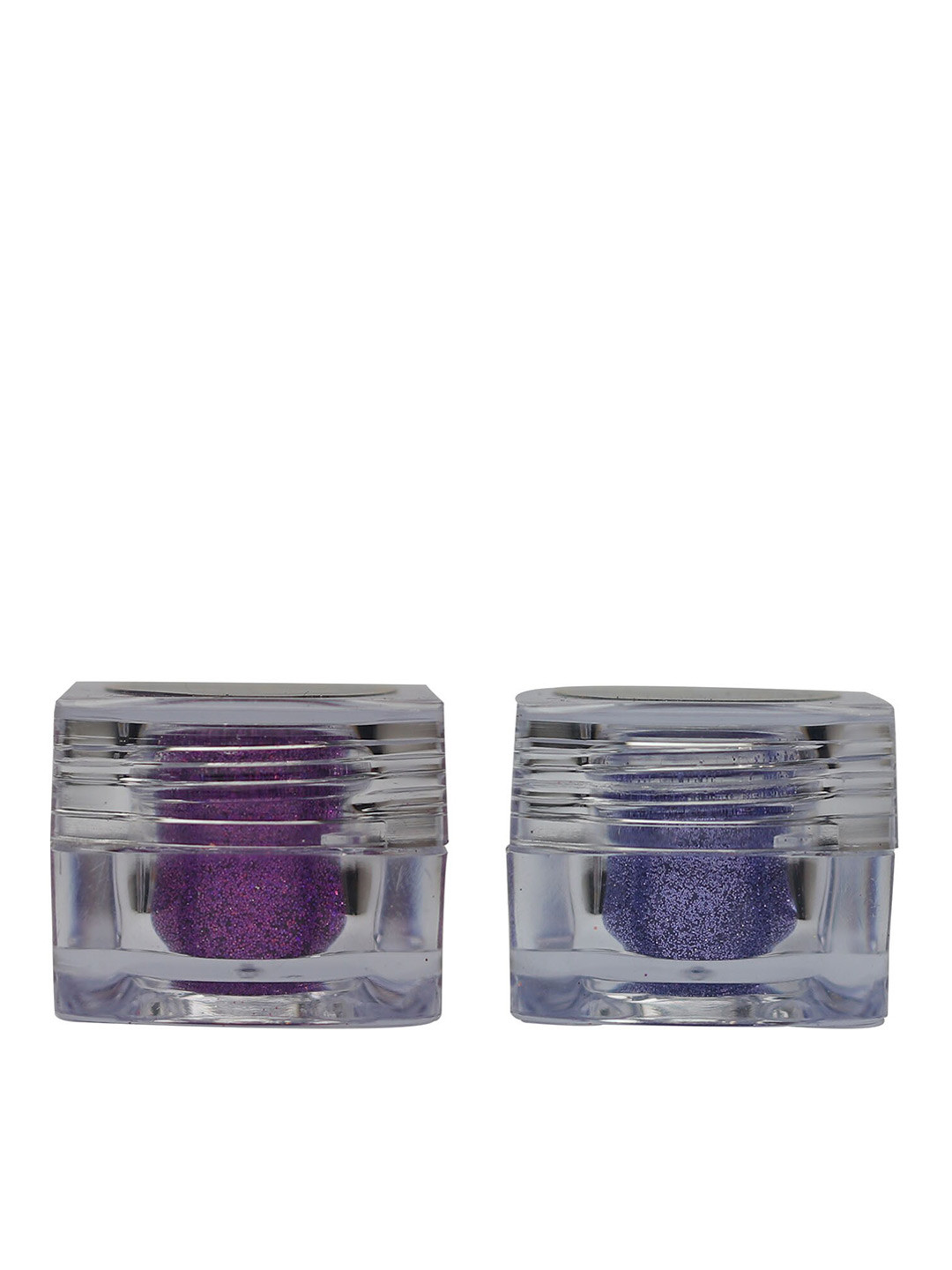 Veoni BELLE 2-Pcs HD Holographic Glitter Eyeshadow 5 g each - Violet Purple & Mauve Purple