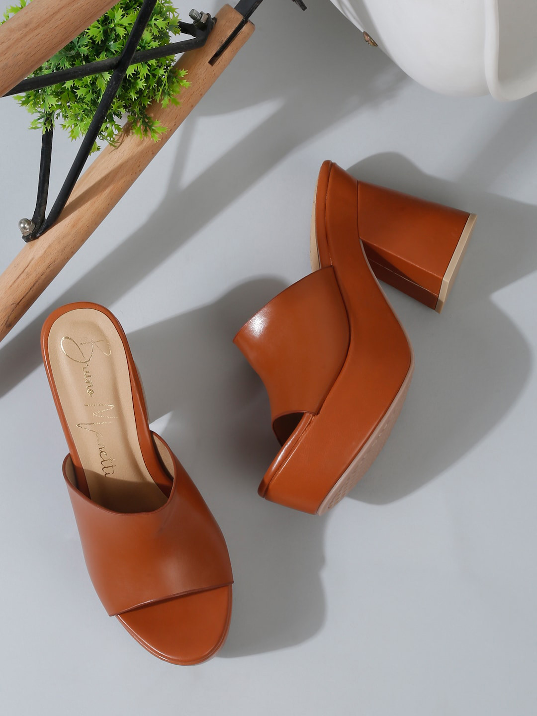 Bruno Manetti Platform Heeled Mules