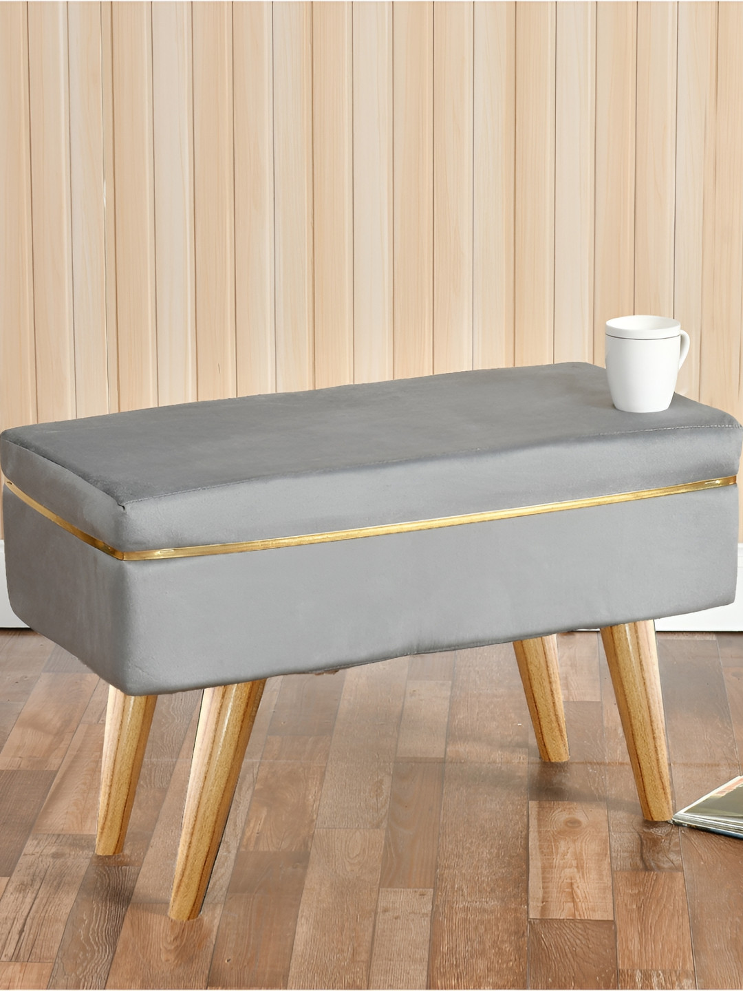 Shadowkart Grey Ottoman Pouffes Sitting Mudda Puffies Stool