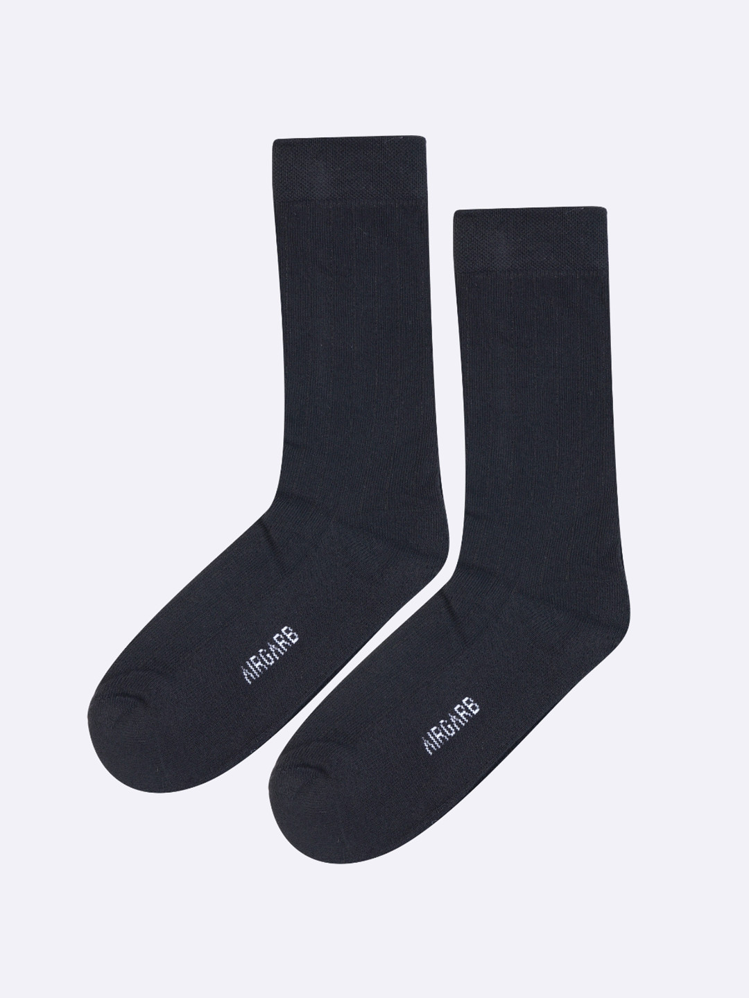 AIR GARB Unisex Rib Striped Calf Length Socks